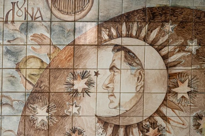 Отель Palisad | Мозаика над рецепцией отеля Palisad